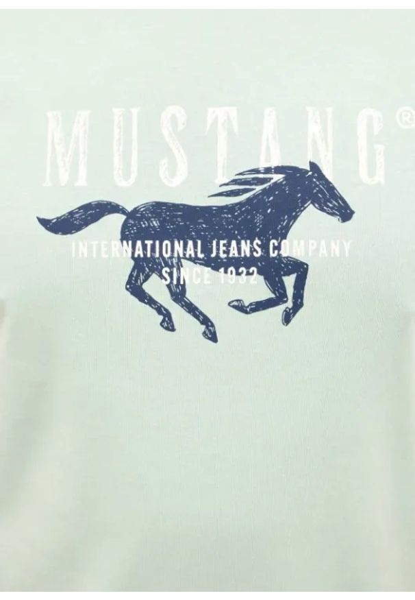 Męski T-Shirt Mustang Style Austin Frosty Green 1016484 6180