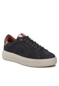 Sneakersy s.Oliver 5-23612-41 Navy 805. Kolor: niebieski. Materiał: skóra