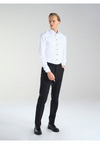 PAKO LORENTE – Biała koszula męska z bawełny P24SP-1X-036-B-S - Pako Lorente. Okazja: na ślub cywilny, na wesele. Kolor: biały. Materiał: bawełna. Styl: elegancki #7