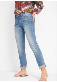 bonprix - Dżinsy ze stretchem straight, średni stan. Kolor: niebieski #1