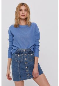 only - Only Spódnica jeansowa mini prosta. Okazja: na co dzień. Kolor: niebieski. Materiał: jeans. Styl: casual #2