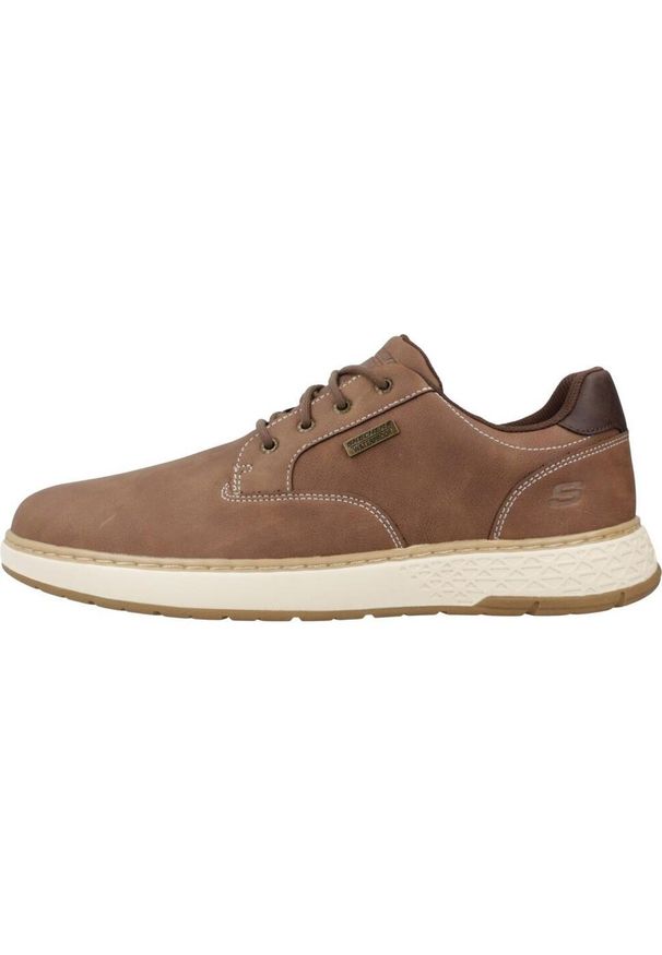 skechers - Buty do chodzenia męskie Skechers Garlan Pryor. Zapięcie: sznurówki. Kolor: brązowy. Materiał: guma, syntetyk, tkanina, materiał. Szerokość cholewki: normalna. Model: Skechers Sport. Sport: turystyka piesza