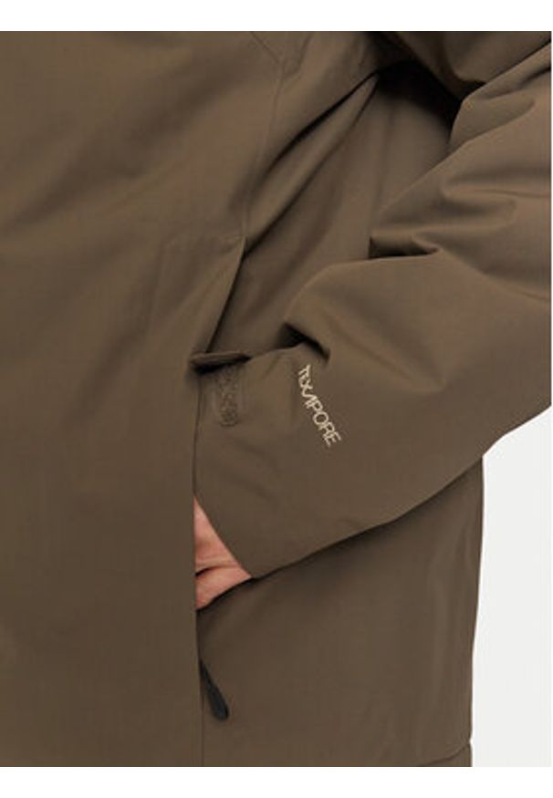 Jack Wolfskin Kurtka przeciwdeszczowa Wisper Ins A61870 Brązowy Regular Fit. Kolor: brązowy. Materiał: syntetyk