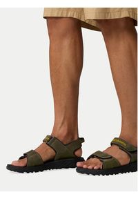 columbia - Columbia Sandały Konos Hiker 2-Strap 2121561 Khaki. Kolor: brązowy. Materiał: skóra, zamsz #8