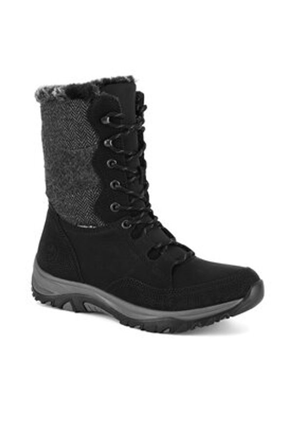 Rieker Botki M9643-01 Czarny. Kolor: czarny. Materiał: materiał