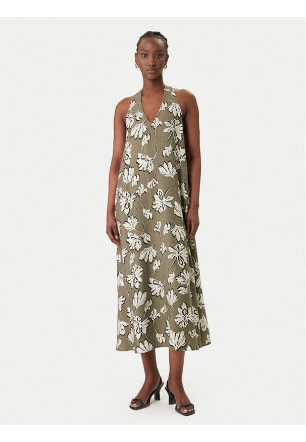 Vero Moda Sukienka letnia Jennifer 10341973 Zielony Regular Fit. Kolor: zielony. Materiał: wiskoza. Sezon: lato