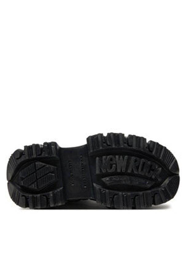 NEW ROCK Glany M-MILI083CCT-C4 Czarny. Kolor: czarny. Materiał: skóra. Styl: rockowy