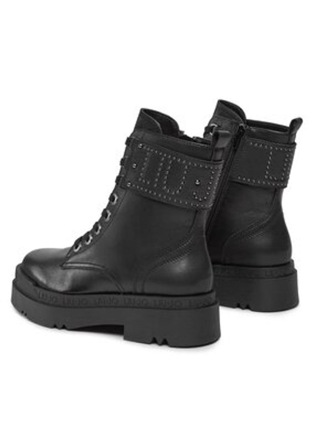 Liu Jo Trzewiki Love 42 SF3031 P0102 Czarny. Kolor: czarny. Materiał: skóra