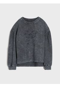 Sinsay - Bluza crewneck z efektem sprania - szary. Kolor: szary #1