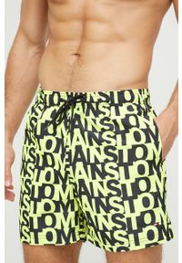 Tommy Jeans szorty kąpielowe kolor żółty. Kolor: żółty. Materiał: tkanina, poliester, materiał #3