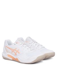 Asics Buty do tenisa Gel-Dedicate 9 Clay 1042A314 Biały. Kolor: biały. Materiał: skóra. Sport: tenis #2
