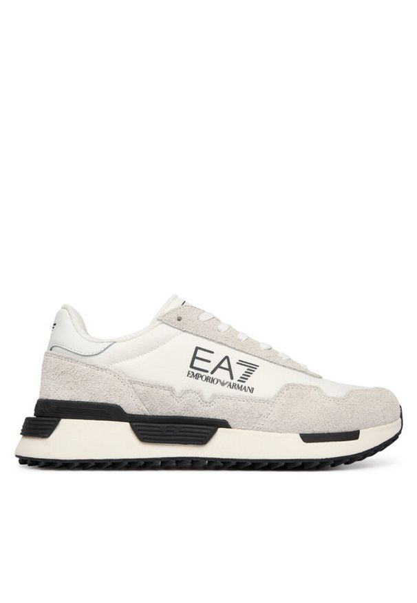 EA7 Emporio Armani Sneakersy 7X000380 AF19175 MZ018 Biały. Kolor: biały. Materiał: skóra