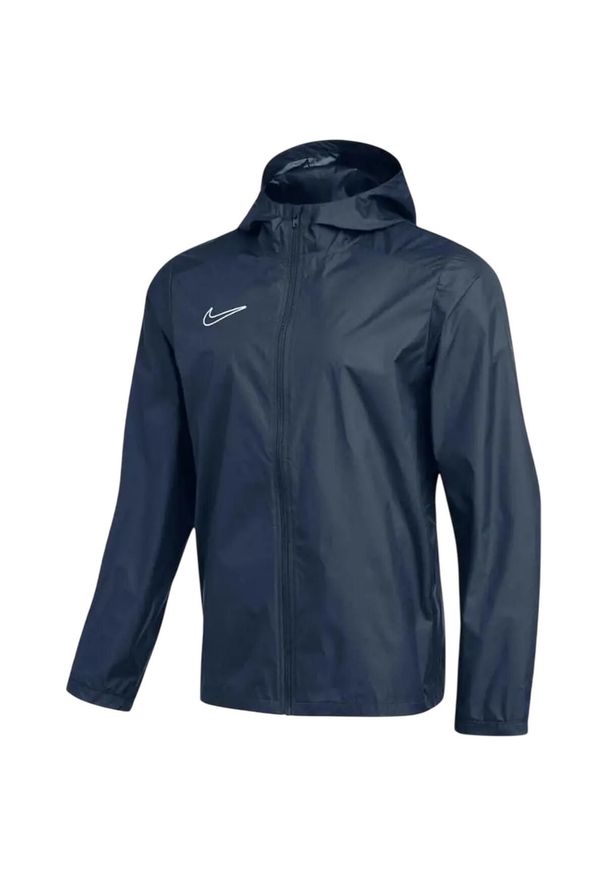 Nike - Męski Płaszcz Przeciwdeszczowy Academy 25. Kolor: niebieski. Sport: turystyka piesza