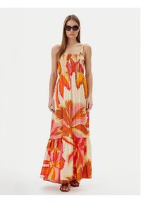 Maaji Sukienka letnia Jungle Palm Lavinia PT2707CLD001 Pomarańczowy Regular Fit. Kolor: pomarańczowy. Materiał: wiskoza. Sezon: lato #2