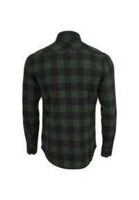 Urban Classics - Flanelowa Koszula Męska W Kratę. Kolor: czarny, zielony, wielokolorowy