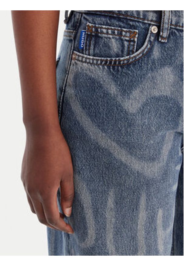Hugo - HUGO Jeansy Gamala 50553051 Niebieski Baggy Fit. Kolor: niebieski