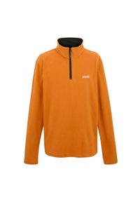 Regatta - Bluza Polarowa z suwakiem Męska Thompson. Kolor: pomarańczowy. Materiał: polar. Sezon: zima. Sport: turystyka piesza #1