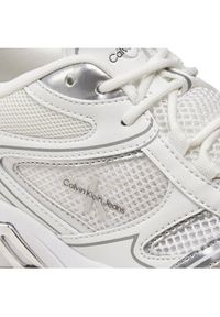 Calvin Klein Jeans Sneakersy Retro Tennis Low Lace Mh Ml Mtl YW0YW01463 Biały. Kolor: biały. Materiał: skóra #6