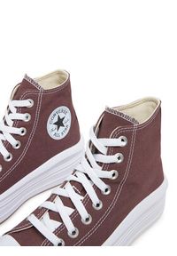 Converse Trampki Chuck Taylor All Star Move Platform A10665C Bordowy. Kolor: czerwony. Materiał: materiał. Obcas: na platformie #3