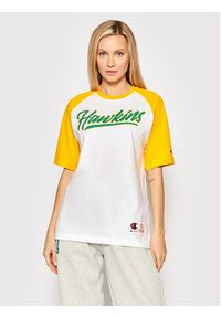 Champion T-Shirt Unisex STRANGER THINGS Hawkins Raglan 217755 Biały Custom Fit. Kolor: biały. Materiał: bawełna. Długość rękawa: raglanowy rękaw #11