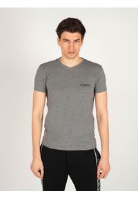 Iceberg T-shirt | ICE1UTS02 | Mężczyzna | Szary. Typ kołnierza: dekolt w kształcie V. Kolor: szary. Materiał: bawełna, elastan. Wzór: nadruk #4
