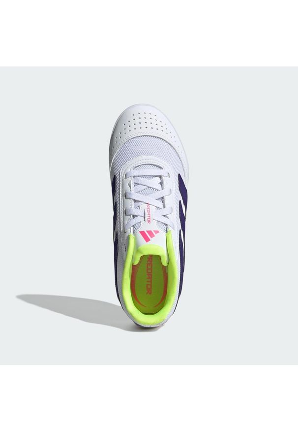 Adidas - Buty Predator Club Sala IN Kids. Kolor: żółty, biały, wielokolorowy, fioletowy. Materiał: materiał