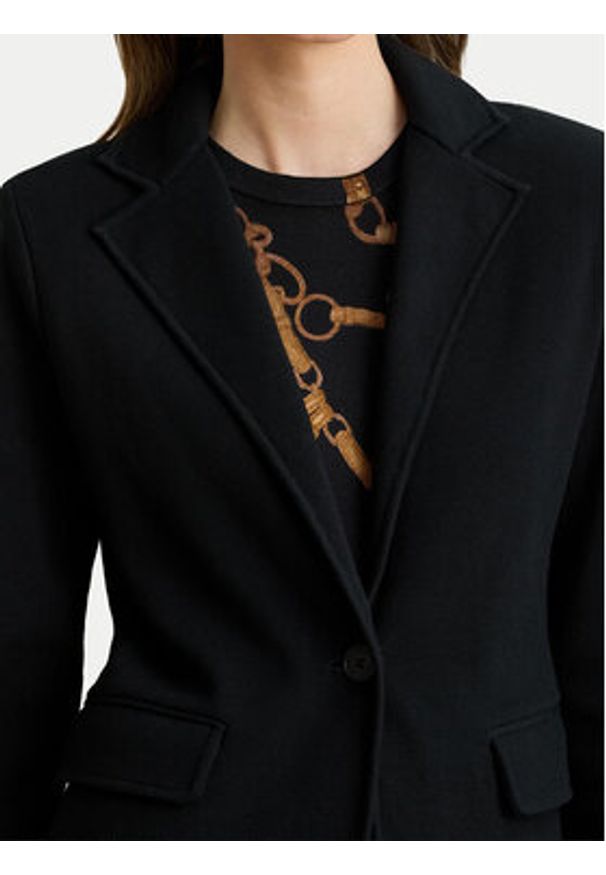 Lauren Ralph Lauren - LAUREN RALPH LAUREN Marynarka 200971364001 Czarny Straight Fit. Kolor: czarny. Materiał: bawełna