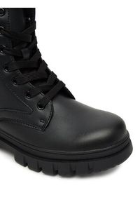 TOMMY HILFIGER - Tommy Hilfiger Trapery Lace-Up Bootie T3A5-34046-1695 D Czarny. Kolor: czarny. Materiał: skóra #3