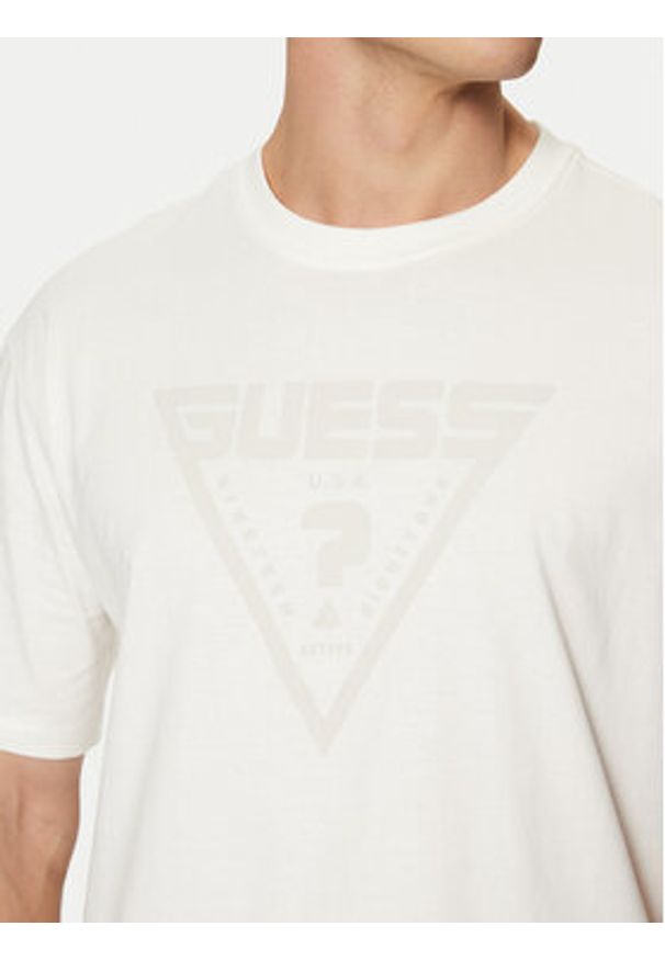 Guess T-Shirt Z4BI02 I3Z14 Biały Overshirt Fit. Kolor: biały. Materiał: bawełna