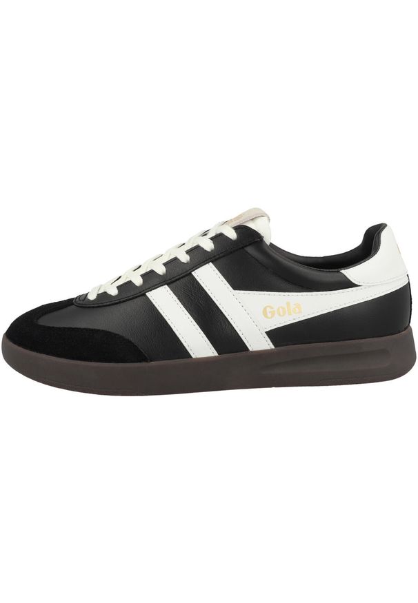 Buty do chodzenia męskie Gola Gola Blk Cyclone Lea. Kolor: czarny. Materiał: guma, skóra, tkanina. Szerokość cholewki: normalna. Sport: turystyka piesza