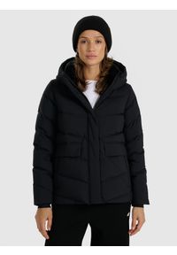 4f - 4F Kurtka puchowa z wypełnieniem naturalnym damska - czarna XXL. Kolekcja: moda ciążowa. Kolor: czarny. Materiał: puch. Sezon: zima #1
