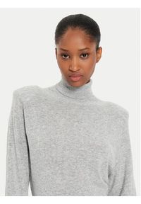 Kontatto Sukienka dzianinowa 3M0175 Szary Regular Fit. Kolor: szary. Materiał: syntetyk #4