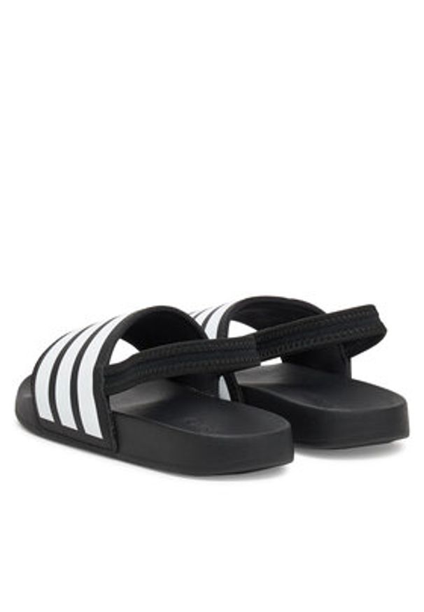 Adidas - adidas Sandały adilette Estrap JR5328 Czarny. Kolor: czarny. Materiał: syntetyk