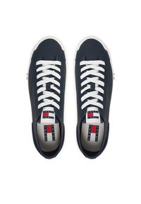 Tommy Jeans Sneakersy Archive Vulc. Y2K Long Lace EM0EM01676 Granatowy. Kolor: niebieski. Materiał: skóra #4