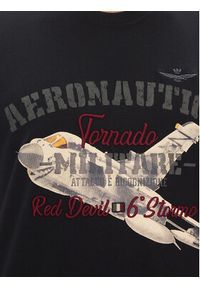 Aeronautica Militare T-Shirt 251TS2406J641 Granatowy Regular Fit. Kolor: niebieski. Materiał: bawełna #4