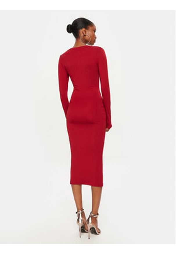 Juicy Couture Sukienka codzienna Dizzie JCWED24309 Czerwony Slim Fit. Okazja: na co dzień. Kolor: czerwony. Typ sukienki: proste. Styl: casual