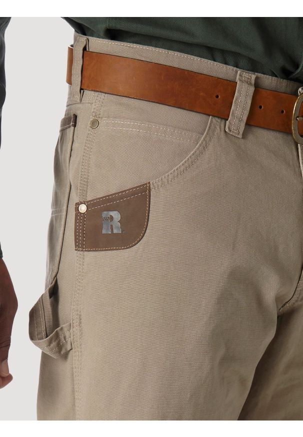 Wrangler - WRANGLER RIGGS WORKWEAR CARPENTER DARK KHAKI 3W020DK. Kolor: brązowy