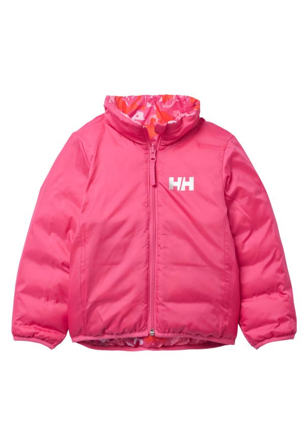 Dziecięca dwustronna kurtka puchowa Helly Hansen Dalen. Kolor: różowy. Materiał: puch