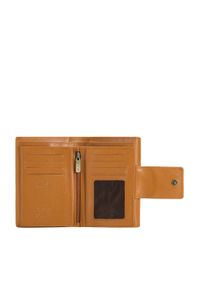 Wittchen - Damski portfel ze skóry z elegancką napą mahoniowy. Kolor: brązowy. Materiał: skóra #2