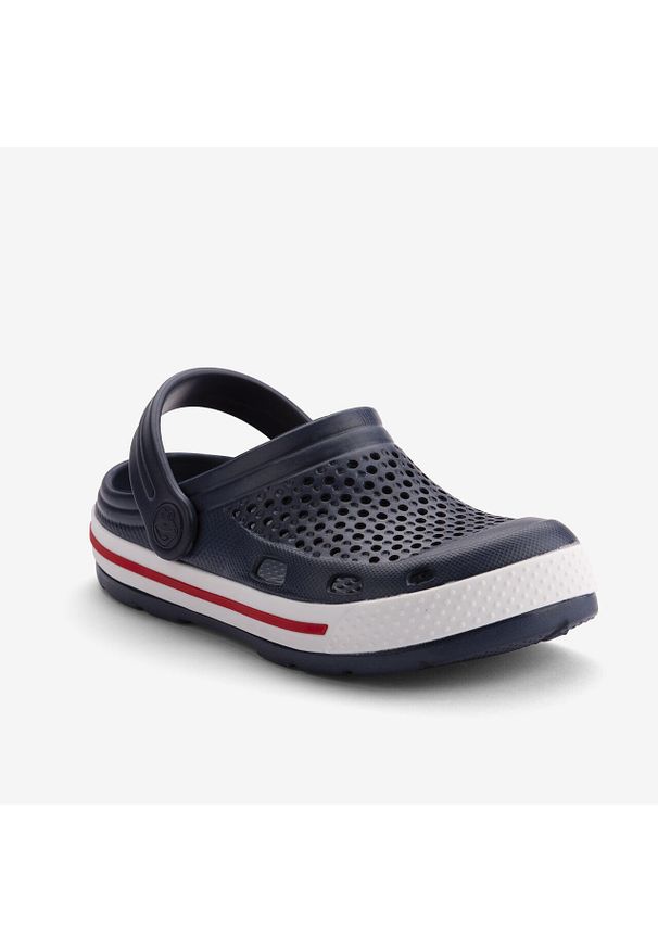 Coqui - Klapki chłopięce COQUI LINDO Navy/White roz. 28/29. Kolor: biały. Materiał: materiał. Sezon: lato. Styl: sportowy