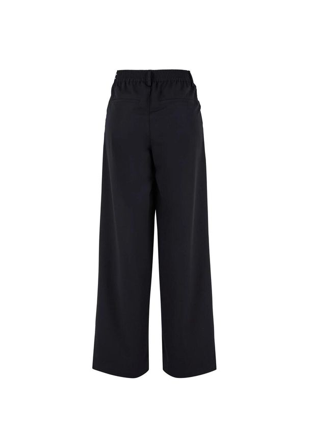 Urban Classics - Szerokie Spodnie Damskie Z Plisą Z Przodu. Kolor: czarny. Długość: długie