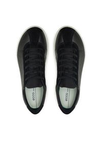 ecco - ECCO Sneakersy Soft Zero M 53775451052 Czarny. Kolor: czarny. Materiał: skóra #6