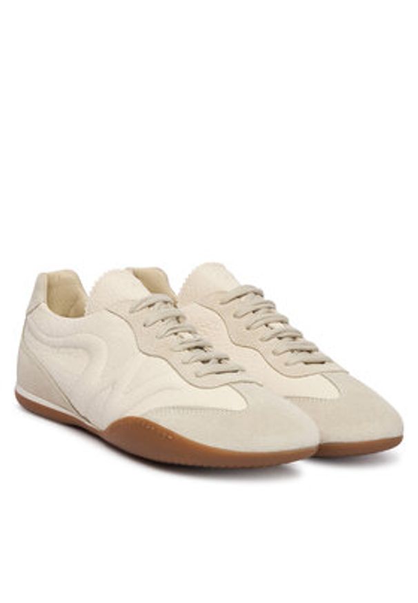 Weekend Max Mara Sneakersy 2615761074600 Écru. Materiał: skóra