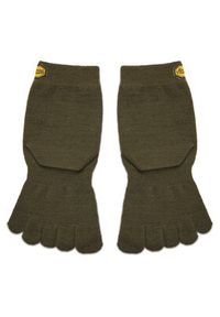 Vibram Fivefingers Skarpety długie Blend Crew S18C01 Zielony. Kolor: zielony. Materiał: materiał