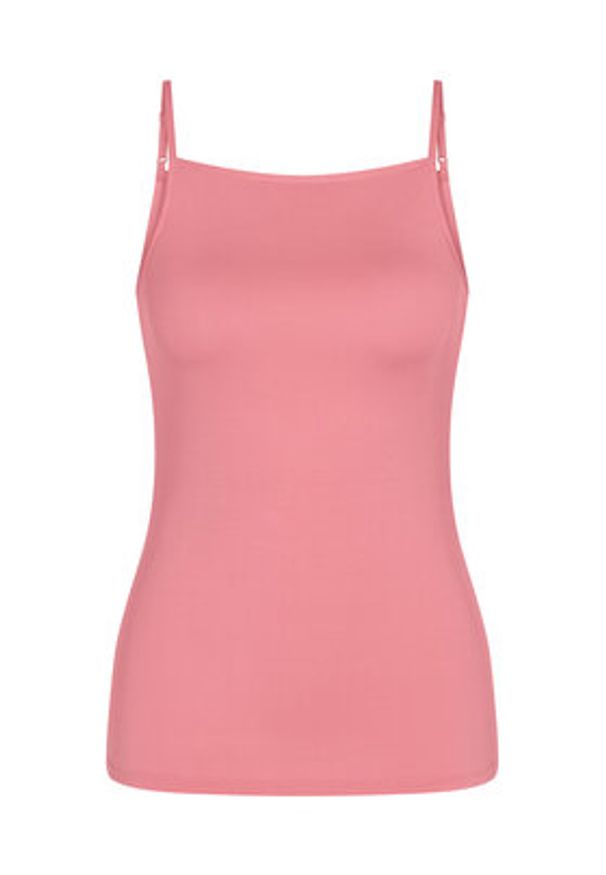 Triumph Top Beauty Layers 10227206 Różowy Slim Fit. Kolor: różowy. Materiał: wiskoza