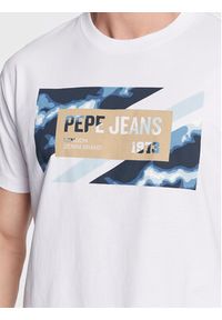 Pepe Jeans T-Shirt Rederick PM508685 Biały Regular Fit. Kolor: biały. Materiał: bawełna