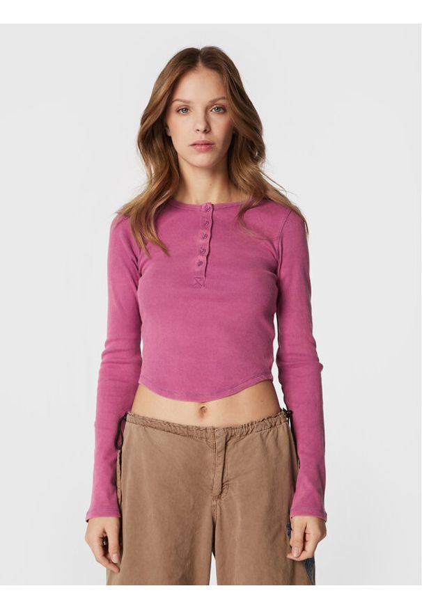 BDG Urban Outfitters Bluzka 75260075 Różowy Regular Fit. Kolor: różowy. Materiał: bawełna