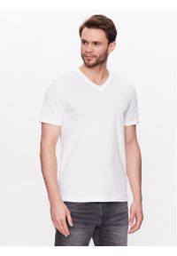 Volcano T-Shirt Slit M02370-S23 Biały Regular Fit. Kolor: biały. Materiał: bawełna