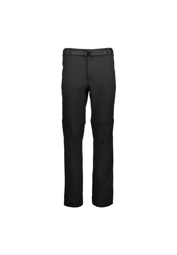 Spodnie z odpinanymi nogawkami męskie CMP Rule Zip Off Pant Stretch Polyester. Kolor: czarny. Sezon: lato. Sport: turystyka piesza