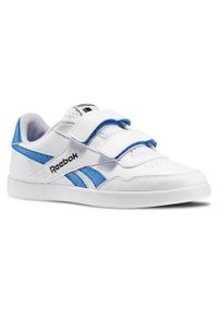 Buty do chodzenia dla dzieci Reebok Royal Effect. Kolor: biały. Materiał: materiał, syntetyk, tkanina. Szerokość cholewki: normalna. Model: Reebok Royal. Sport: turystyka piesza